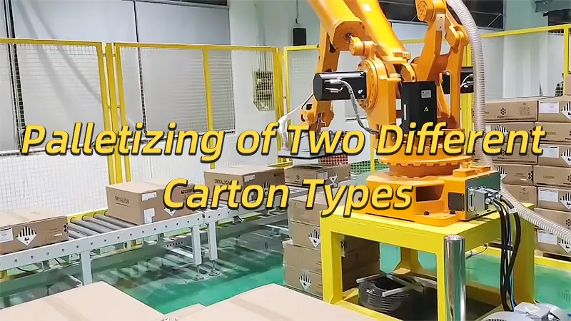 Robotic Mixed Palletizing – Simultaneous Classification and Palletizing of Two Different Carton Types