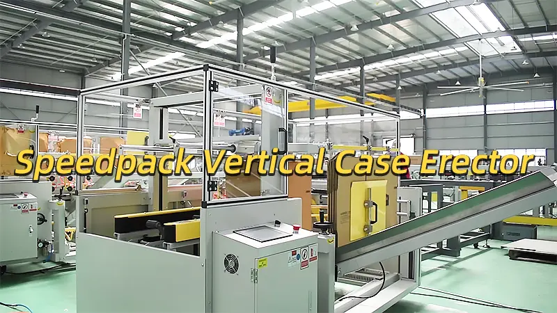 Speedpack Vertical Case Erector – Case Opening Video Demonstration | Automatic Case Erector Unfolding Cartons Video