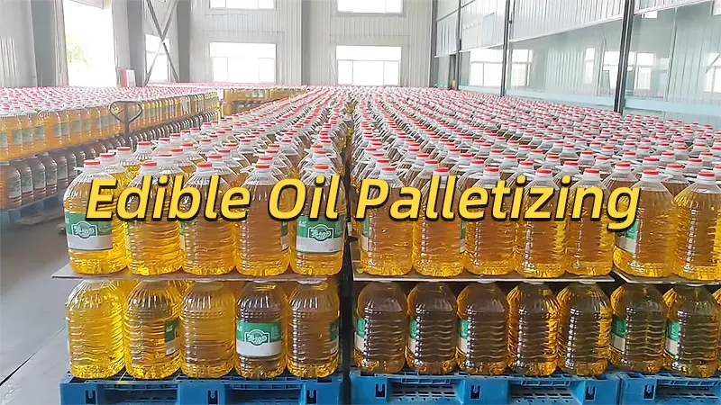 Palletizing Robot – Edible Oil Palletizing Video