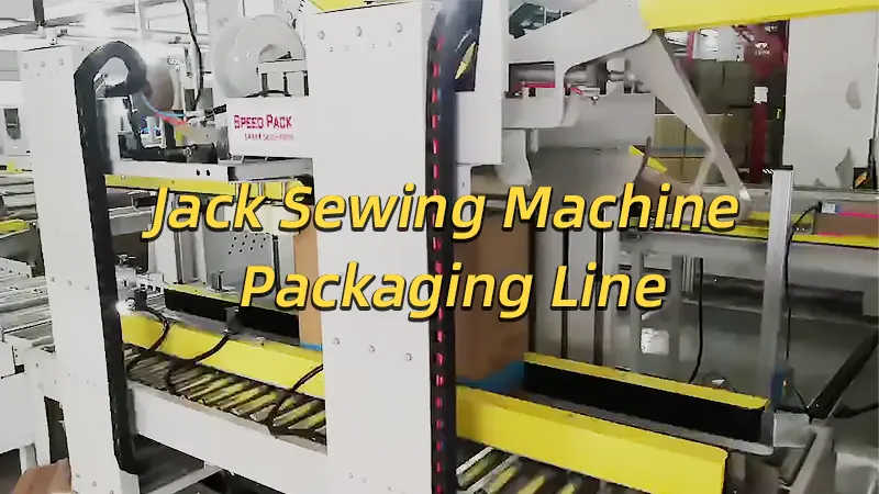 Speed Packaging Equipment Applied in the Jack Sewing Machine Packaging Line