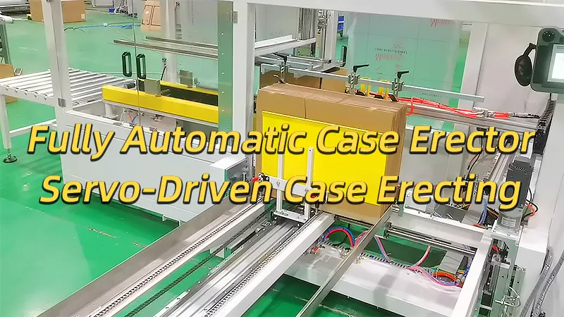 Fully Automatic Case Erector – Servo-Driven Case Erecting Video