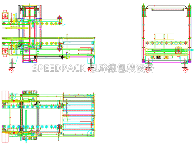 SPEEDPACK思辟德自动角边封箱机CAD图纸下载